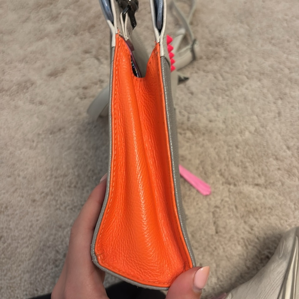 Vali Crossbody Handbag - Small (grey, white, orange, pink, and light blue) - Picture 8 of 8